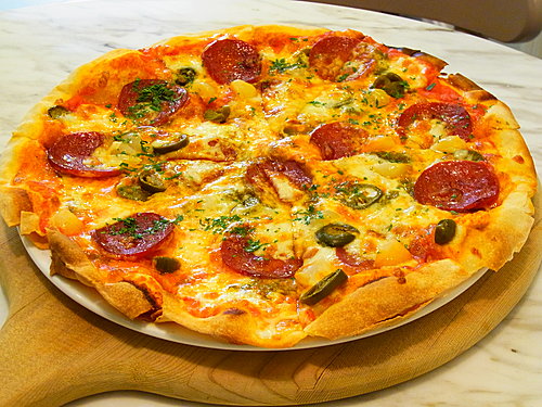 墨西哥辣肉腸薄餅