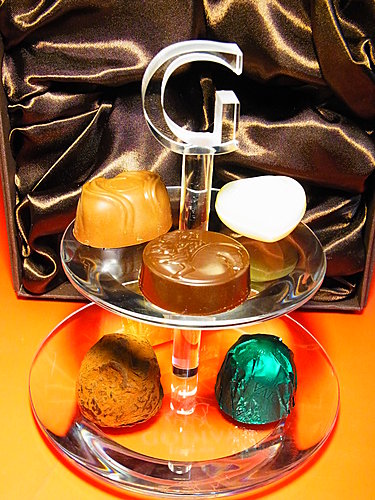 GODIVA 水晶甜點架